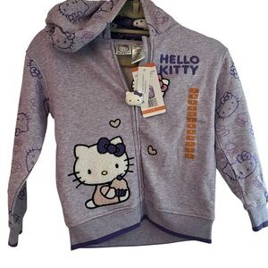Hello Kitty Lavender Hoodie for Kids NWT size 7
